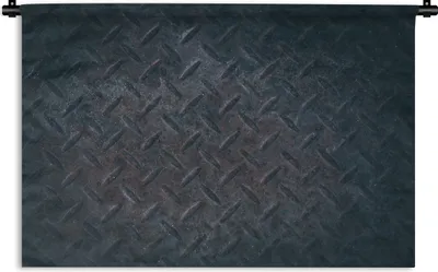 Produktbild von MuchoWow® Wandteppich Wandbehang Stahl - Schwarz - Rost 120x80 cm Tapisserie Dekoration Wandtuch - Wanddekorationen - Wandtücher