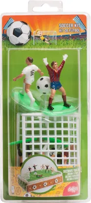 Produktbild von Tortendeko Set Fußball mit Spielern und Tor WM Deko Kindergeburtstag Mottoparty
