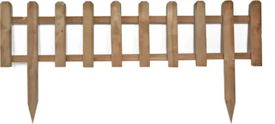Immagine prodotto di Piccola staccionata in legno per delimitare le aiuole. La lunghezza di un pezzo è di 1 metro.