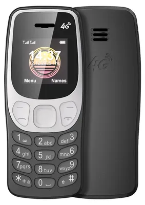 Obrázok produktu pre Avizar, 4G núdzové telefóny v kompaktnom formáte, s dual SIM a Bluetooth, čierna farba