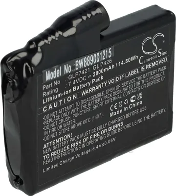 Produktbild von vhbw Akku kompatibel mit Glovii Heated Pants, GP1R, GJ1G, GXB, GJ1R, GP1C, GJ1, GP1G, GJ1C, GXR, GP1 beheizbaren Handschuhen (2000 mAh, 7,4 V, Li-Ion)