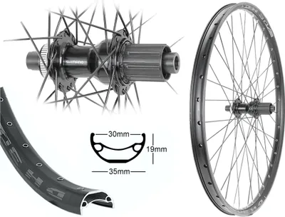 Produktbild von Bärwinkels Hinterrad 27,5 Zoll Disk 30-584 Hohlkammer Shimano Steckachse 12x148mm Centerlock