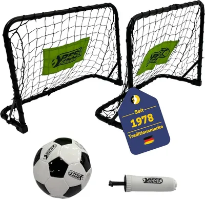 Produktbild von Mini Fußballtor Set inkl. 2x Mini Tore, PVC-Fußball & Mini Luftpumpe