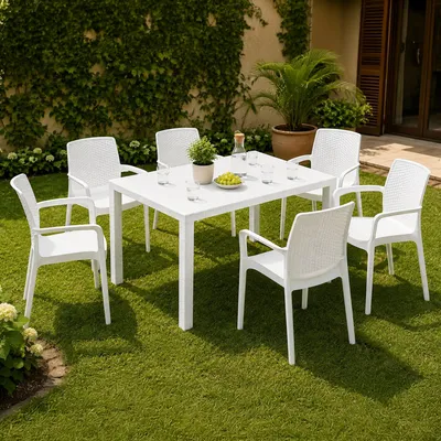 Immagine prodotto di Matarene - set Salotto da Esterno, Bianco, 6 Posti  Italy