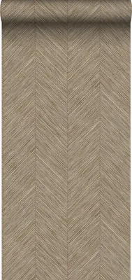 Zdjęcie produktu dla Sanders & Sanders Tapeta motyw jodełki brązowym 53 cm x 10 m