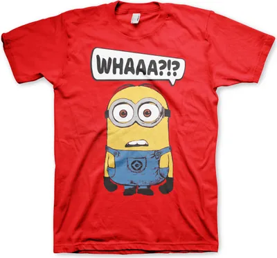 Produktbild von Minions - Whaaa?!? T-Shirt - X-Large - Red