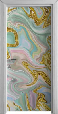 Produktbild von Tür Selbstklebende 90x210 cm Türfolie Türtapete Klebefolie - Farbig Mosaik Abstrakt