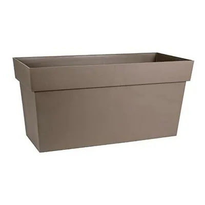 Produktbild von EDA Muret mit toskanischen Rädern - 79 x 35 x H 39 cm - 74 L - Taupe