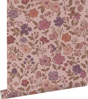 Obrázek produktu pro ESTAhome tapety květiny tmavě fialové a růžové 50 x 900 cm