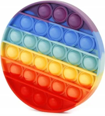 Produktbild von Push Pop It Fidget Toy Antistress Spielzeug Silikon Stressabbau Kinder Erwachsene 13x13cm
