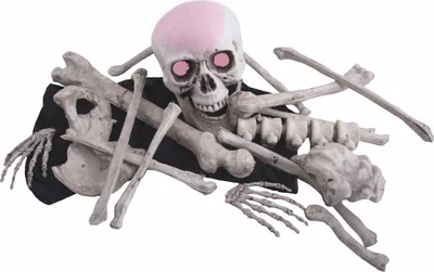 Zdjęcie produktu dla Halloween 18 kości i czaszka ze świecącymi oczami