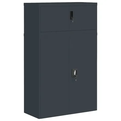 Obrázok produktu pre vidaXL Skriňa na dokumenty Antracit 90x40x145 cm Oceľ