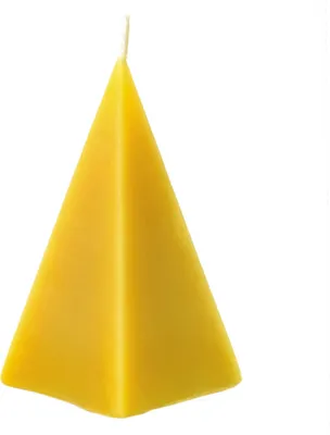 Produktbild von Bienenwachs - Pyramidenkerze klein