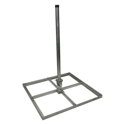 Obrázek produktu pro Stojan na plochou střechu pro stožár o délce 100 cm, 4 betonové desky, žárově pozinkovaný