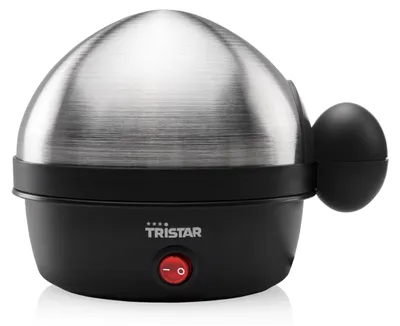 Produktbild von Tristar EK-3076 Eierkocher – Für 7 Eier, edelstahl-schwarz