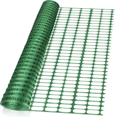 Produktbild von TolleTour 1x50m Absperrzaun Bauzaun Warnnetz Grün,Sicherheitszaun mobiles Netz, Kunststoff Fangzaun, Zaun flexibel Mobiler Zaun Hühnerzaun Geflügelzaun