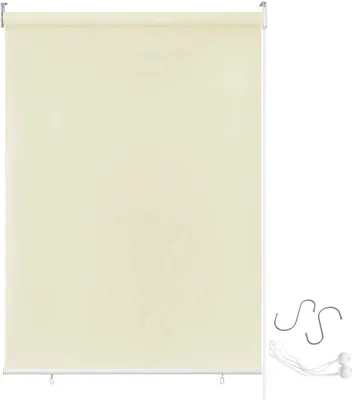 Produktbild von YUENFONG vonkajšia roleta balkónová vonkajšia roleta odolná proti poveternostným vplyvom 180 x 240 cm ochrana proti slnku balkónová roleta ochrana proti UV žiareniu, reflexná tepelná funkcia （béžová）