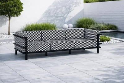 Zdjęcie produktu dla Kolekcja ogrodowa IBIZA SOFA 3 OSOBOWA tkanina outdoor OUTLET