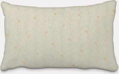 Produktbild von SCHÖNER LEBEN. Kissenhülle Metallic Blätterranken mint gold Größe 30x50cm (HxB) 30x50cm (HxB) Größe
