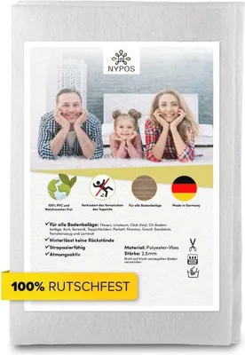 Produktbild von Rutschfester Teppichunterlage, 160x230 cm – Ideal für Teppiche und Böden