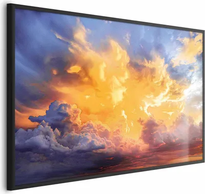 Produktbild von Posterpapier Poster - Beautiful Sunset - clouds in warm shades 42x29.7 cm Muster b-H-10021-ao-a