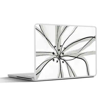 Produktbild von MuchoWow® Laptop Aufkleber Sticker Cover Blumen - Abstrakt - Design 36.5x27.5 cm - Laptop-Sticker