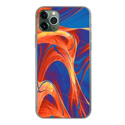 Produktbild von MuchoWow® Handyhülle Schutzhülle Hülle für iPhone 11 Pro Max Kunst - Wellen - Farbe - Psychedelisch Silikon Softcase Handy Hülle - Schutz