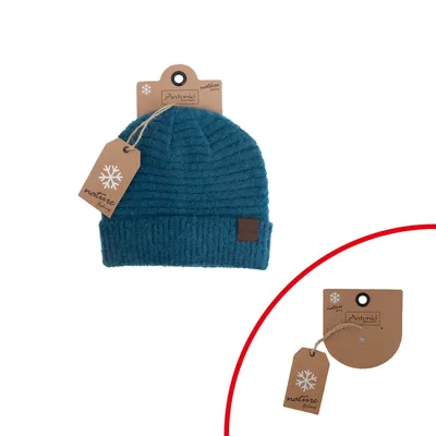 Produktbild von Antonio Damen Strick Mütze Bouclé Beanie  petrol