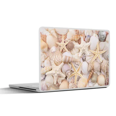 Produktbild von MuchoWow® Laptop Aufkleber Sticker Cover Seestern - Muscheln - Strand - Sommer 30x22 cm - Laptop-Sticker