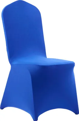 Image de SucceBuy lot de 50 housses de chaises en polyester Élasthanne, lavables et amovibles, adaptées aux mariages, banquets, salles à manger et restaurants. Convient aux chaises de 51 x 45 x 95 cm, couleur : bleu royal.