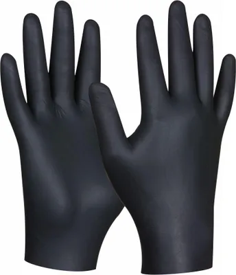 Produktbild von Gebol Einweghandschuh schwarz Nitril Ultra Strong ungepudert 80 Stück
