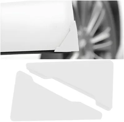 Obrázek produktu pro Sada 2 kusů PVC nálepek na rohy, odolné proti poškrábání, proti nárazům, prachotěsné, rozměry 60 x 45 mm