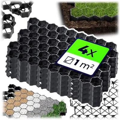 Produktbild von Famanu Paddockplatten Kunststoff 60 x 40 cm - Schwarz und Grün
