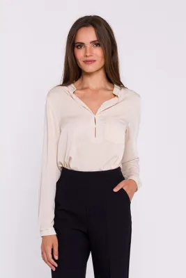 Produktbild von Stylove Damenbluse Aguz S375 beige S