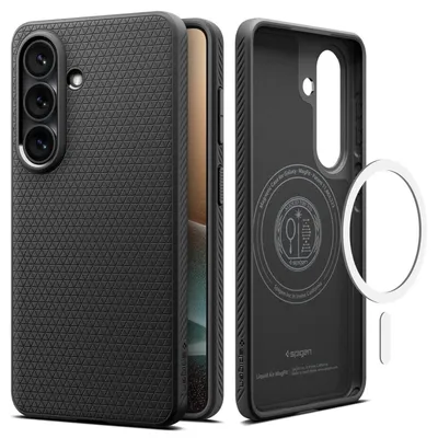 Image de Étui SPIGEN LIQUID AIR MAG compatible avec MagSafe, adapté au SAMSUNG S26 Plus noir mat