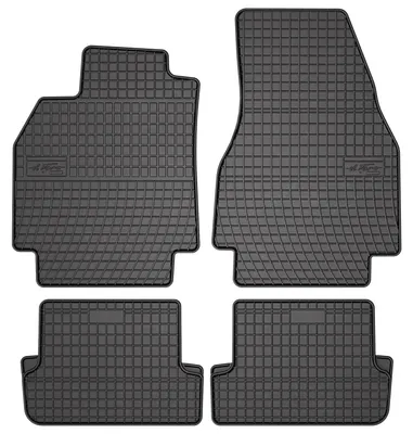 Obrázok produktu pre Gumové autorohože na mieru pre: Renault Megane II (2002-2008, kombi, Grandtour) černé, sada 4 ks, s úchyty