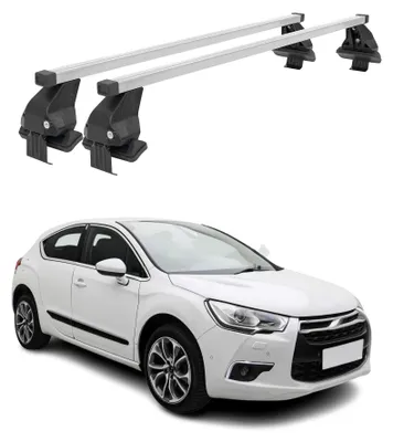 Image de Barres de toit transversales pour Citroen DS4 2011-2015 Gris, Image générée par une IA