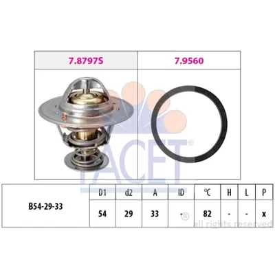 Produktbild von FACET Thermostat Kühlmittel 82°C für CHEVROLET CAPTIVA (C100, C140) für OPEL ANTARA