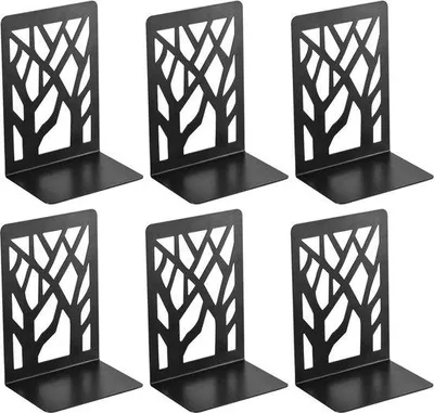 Produktbild von Famanu Bücherstützen - Robuste Metallhalterung für Küche, Büro und Schule