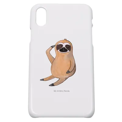 Produktbild von Mr. & Mrs. Panda Iphone 10 Handyhülle Faultier Vogel - Weiß - Geschenk, Genervt, Handy, Frühaufsteher, X, Cover, Morgenmuffel, Faultiere, Nachdenklich, Hülle