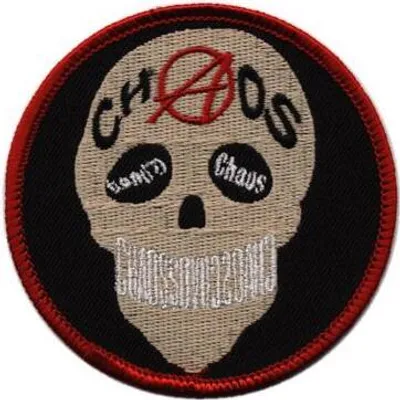 Produktbild von AUFNÄHER - Anarchie Totenkopf - 06024 - Gr. ca. 7 cm - Patches Stick Applikation