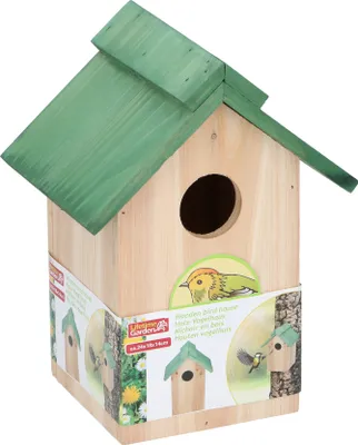 Produktbild von Lifetime Garden - Vogelhäuschen - Holz - 24 x 18 x 14 cm - Beige - Grün