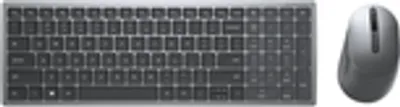 Produktbild von Dell KM7120W - Volle Größe (100%) - RF Wireless + Bluetooth - QWERTY - Grau - Titan - Maus enthalten