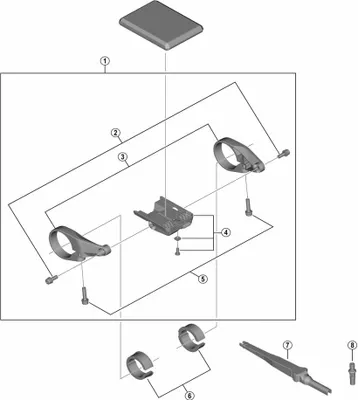 Immagine prodotto di Shimano Sc-en610 Supporto per computer da bicicletta Argento Argento Taglia unica