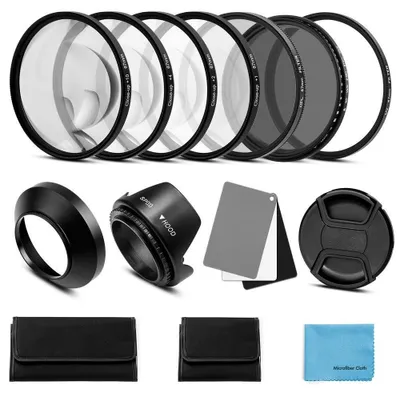 Image de Kit de filtres macro Close-up Solidchoice, comprenant 4 filtres macro de 49 mm