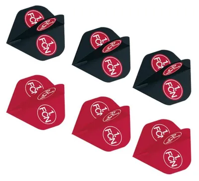 Produktbild von 1. FC Nürnberg Flights 6er Set (3 rot / 3 schwarz)