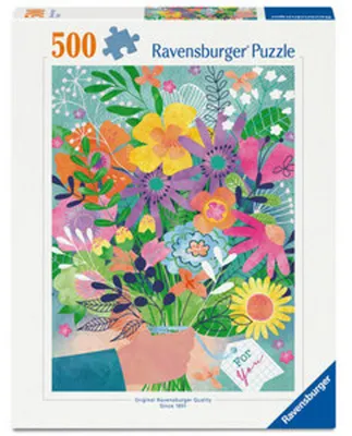 Image de Ravensburger - Puzzle de 500 pièces - Saint-Valentin en fleurs - À partir de 12 ans - Puzzle de qualité supérieure - 12001795