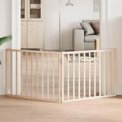 Produktbild von Faltbares Hundegitter mit 2 Paneelen, 160 cm aus Pappelholz