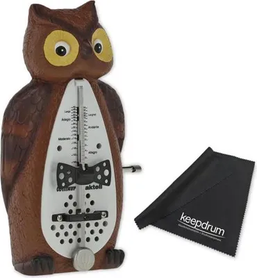 Obrázek produktu pro Mechanické hodiny s metronomem Wittner Owl s látkou
