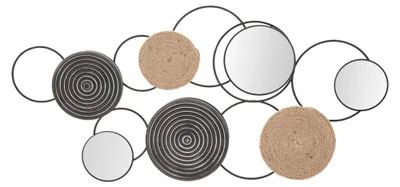 Obrázok produktu pre FURNLUX Wall Art Triby Black 107cm / Hlavná farba: čierna / Rozmery: 107 x 52 x 5 cm